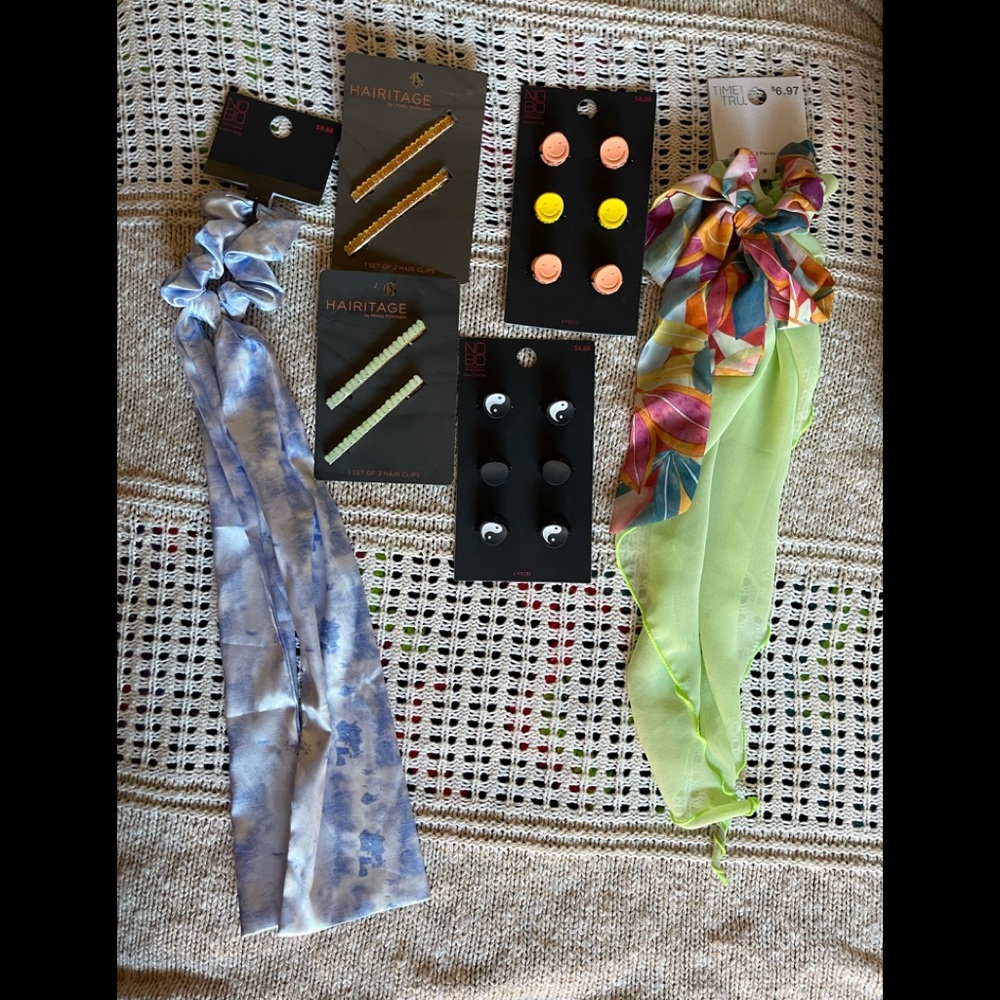 NWT Time and Tru and NB Lot of 6 different hair accessories